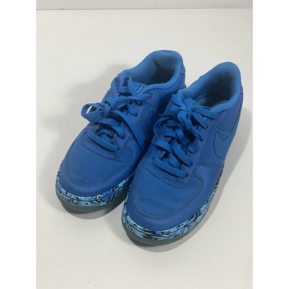 Nike Air‎ Force 1 Premium Sz 5.5Y Youth Photo Blue/Gamma Nikelab Safari 748981